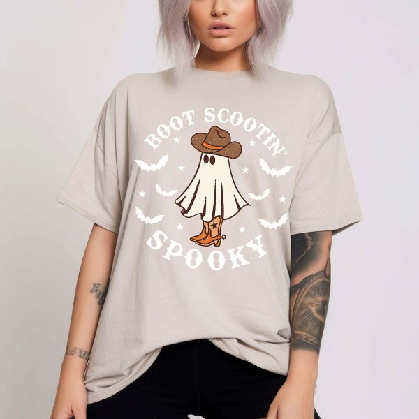 Country Vibes Boot Scootin Spooky Halloween Shirt 1