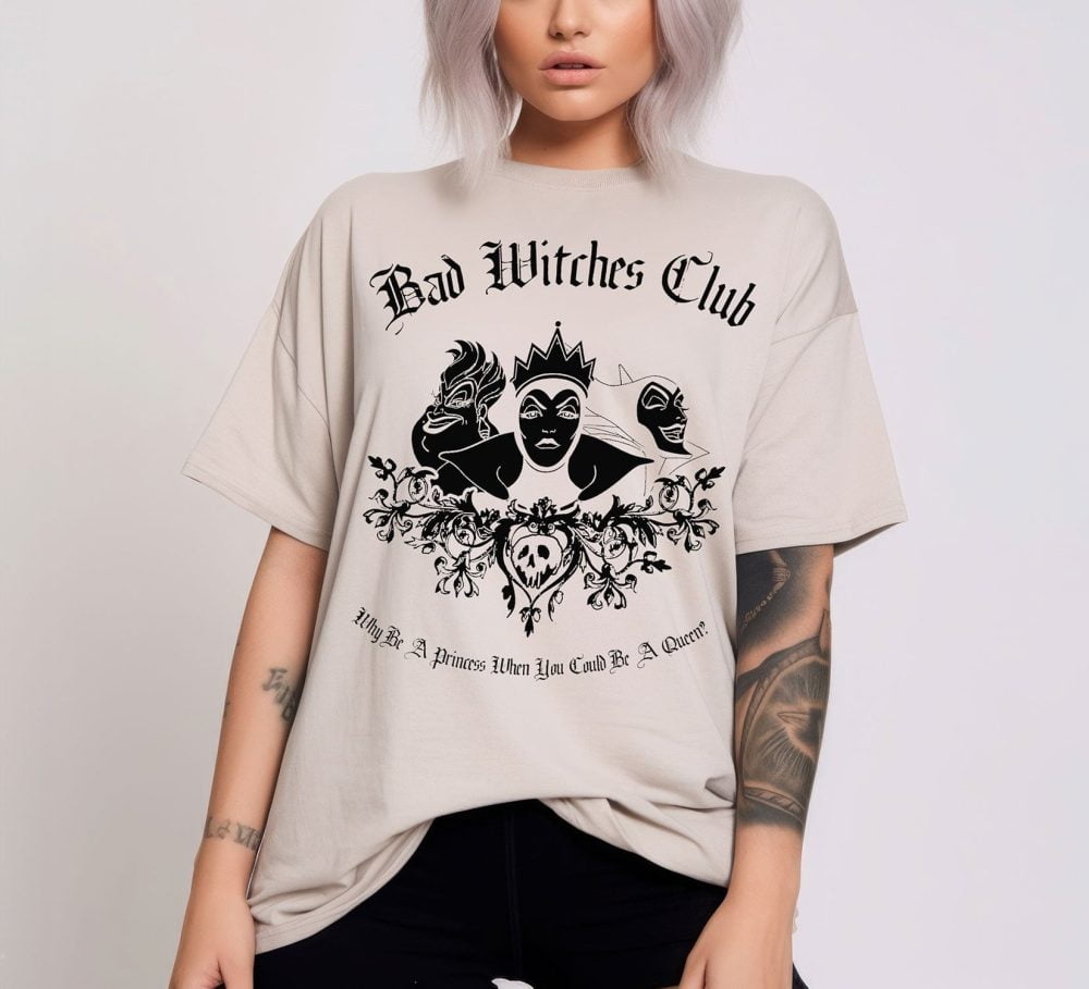 Get a Wicked Style with The Bad Witches Club Halloween Shirt 1