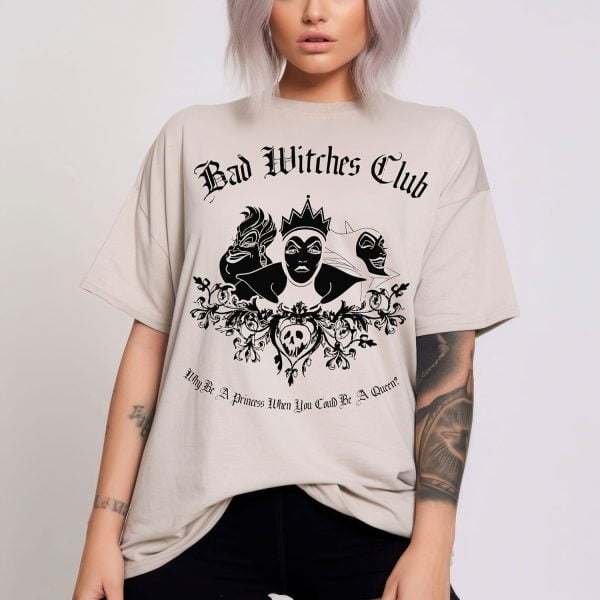 Get a Wicked Style with The Bad Witches Club Halloween Shirt 1