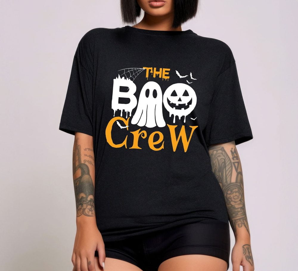 The Boo Crew Halloween Shirt Sets the Stage for a Spooky Night