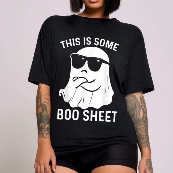 This Is Boo Sheet Cool Ghost with Glasses Halloween Shirt