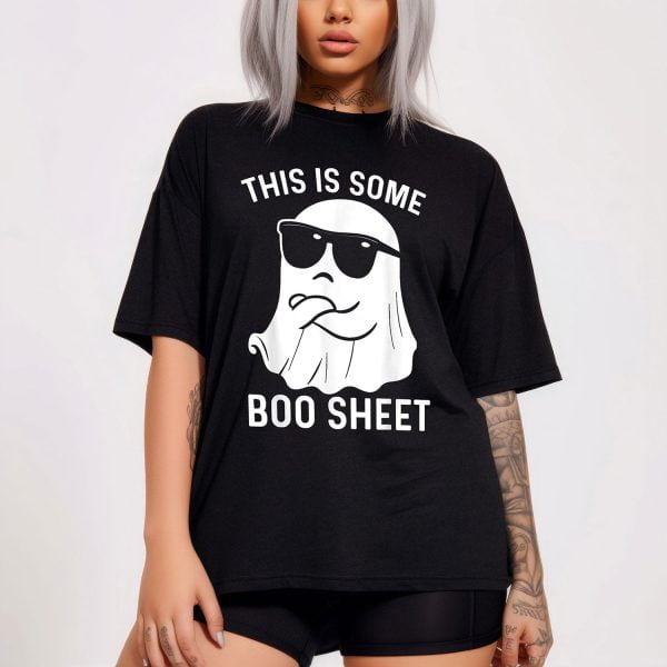 This Is Boo Sheet Cool Ghost with Glasses Halloween Shirt
