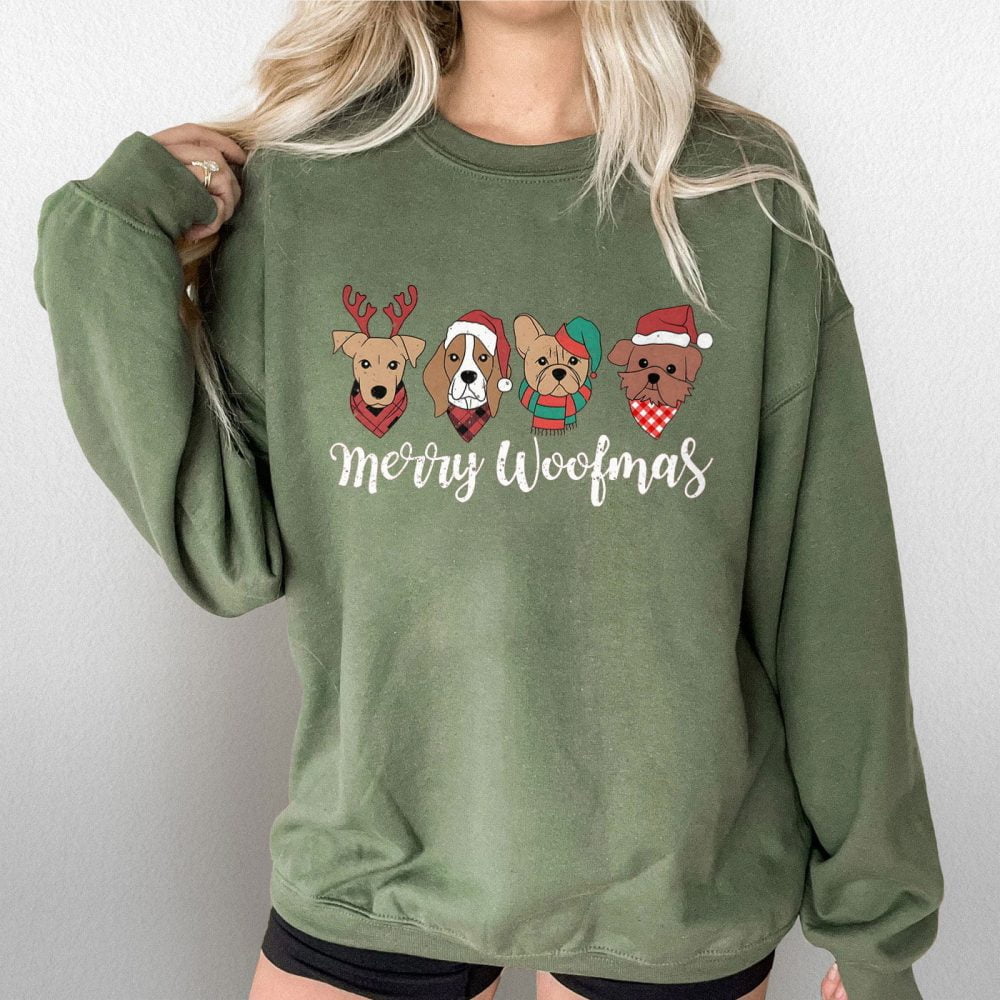 Christmas Dogs Shirt, Merry Woofmas Christmas Shirt