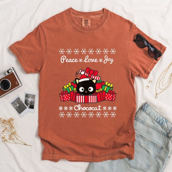 Chococat Christmas Shirt, Cat Lover Christmas Shirt