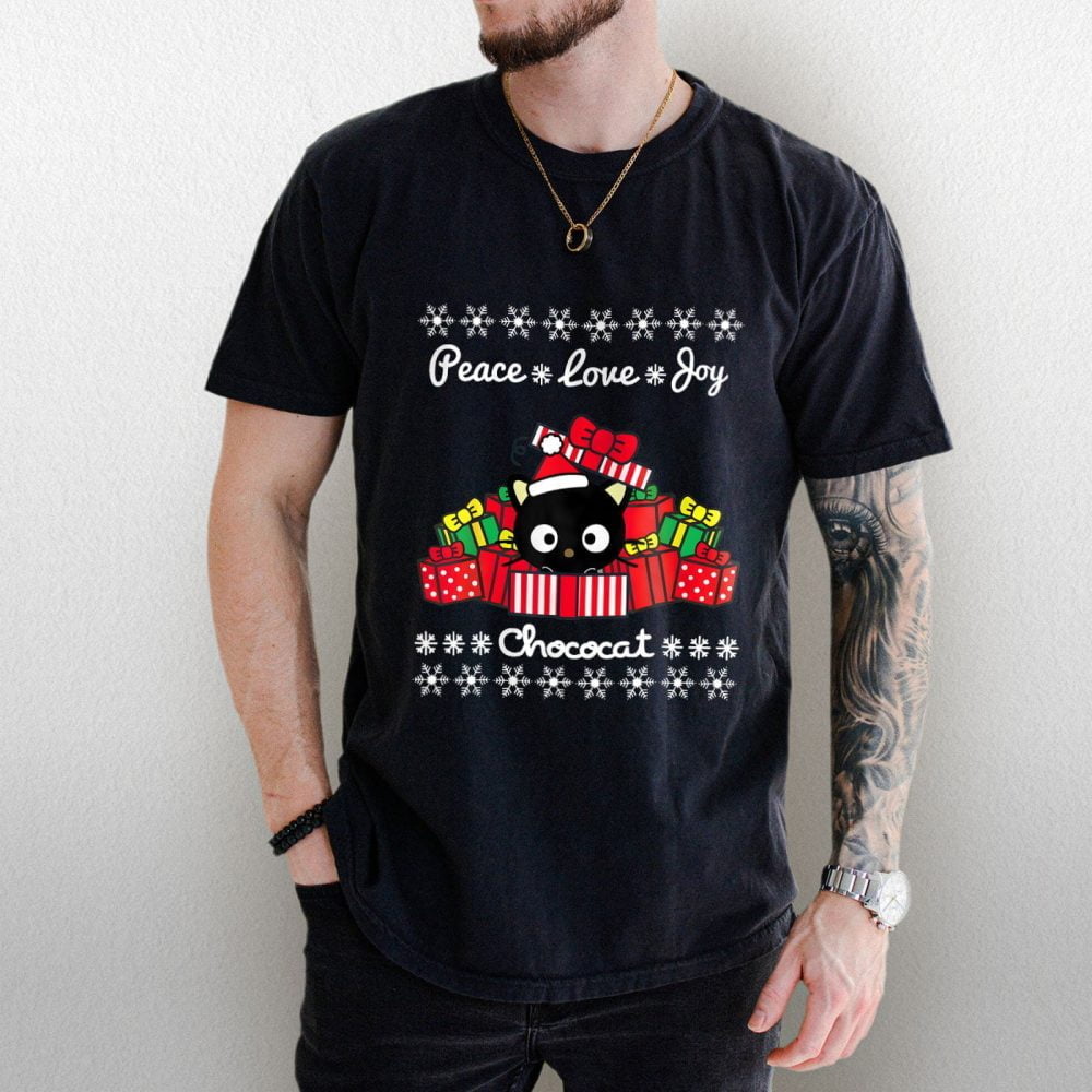 Chococat Christmas Shirt, Cat Lover Christmas Shirt