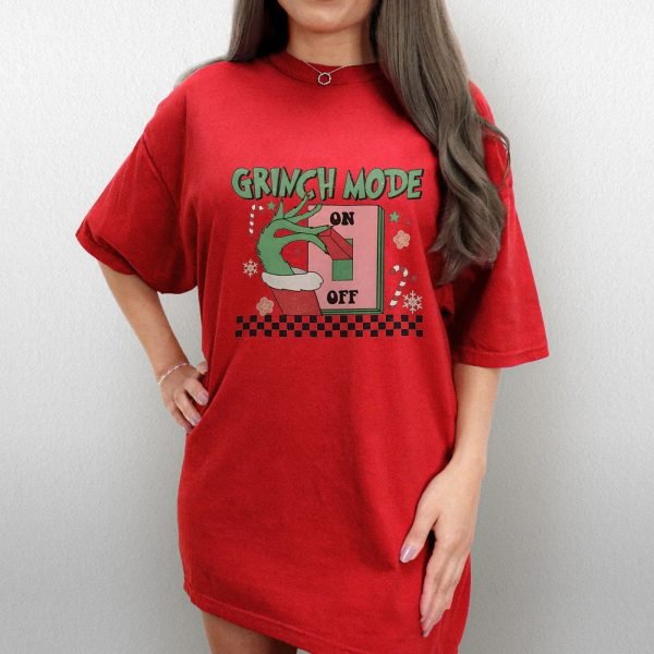 Classic Christmas Shirt, Grinch Mode Christmas Shirt 2