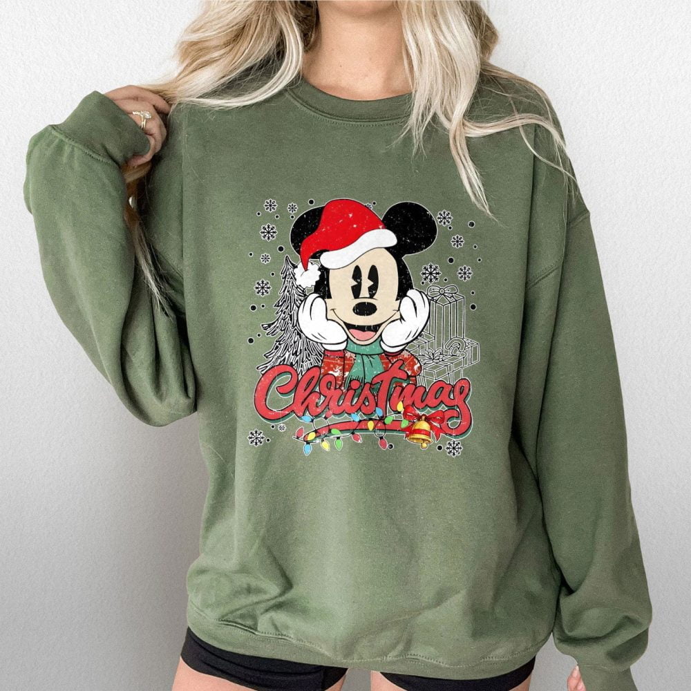 Disney Couples Christmas Shirt, Mickey and Minnie Christmas Shirt for Him 4