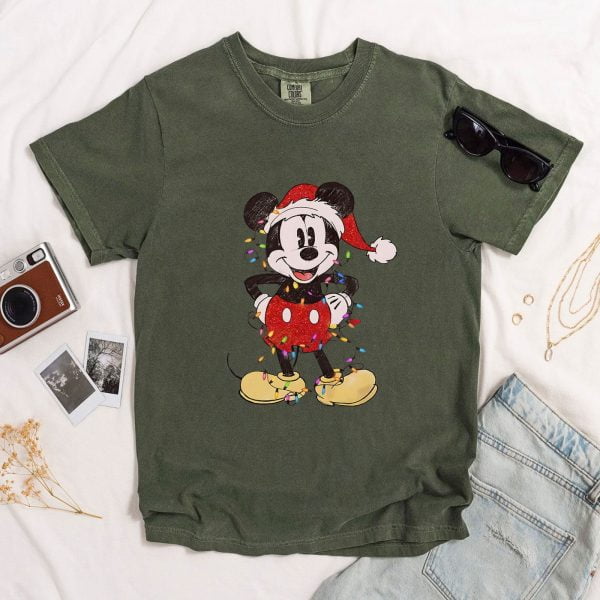 Disney-Couples-Mickey-and-Minnie-Mouse-Christmas-Lights-Men-Shirt-1