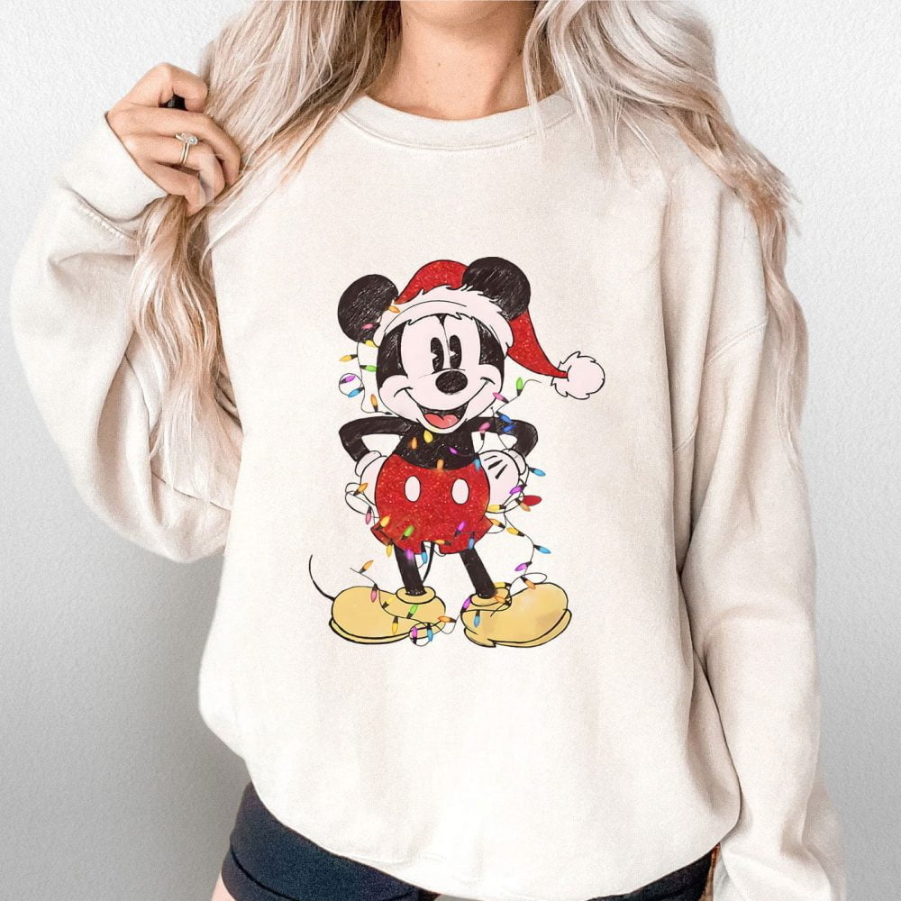 Disney-Couples-Mickey-and-Minnie-Mouse-Christmas-Lights-Men-Shirt-4