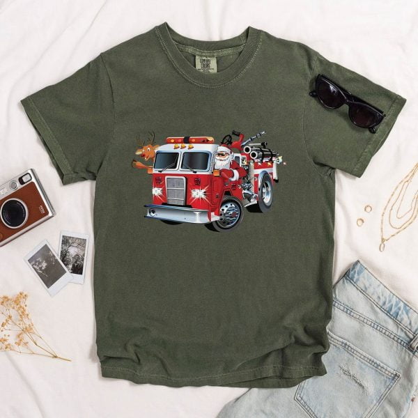 Fireman-Santa-T-Shirt,-Santa-Shirt,-Xmas-Fireman-Shirt-1