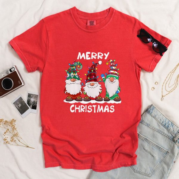 Merry Christmas Shirt, Christmas Cute Gnomes Shirt