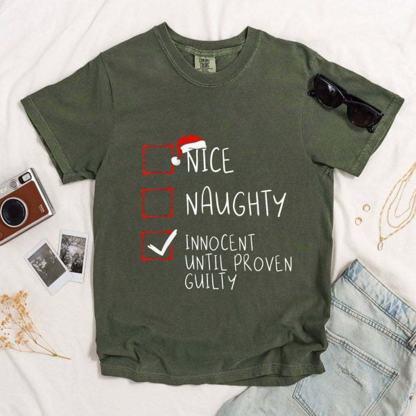 Proven Guilty Christmas Shirt, Holiday Christmas Shirt