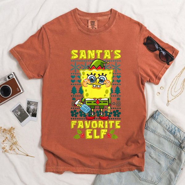 SpongeBob Christmas Shirt, Matching Santa's Favorite Christmas Shirt